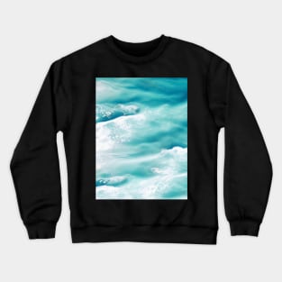 Ocean vibes waves pattern Crewneck Sweatshirt